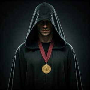 Jiu-jitsu cult leader with gold medal